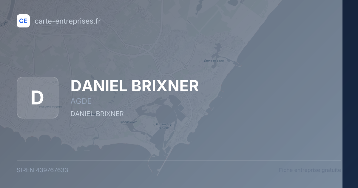 DANIEL BRIXNER — 439767633 — fiche entreprise
