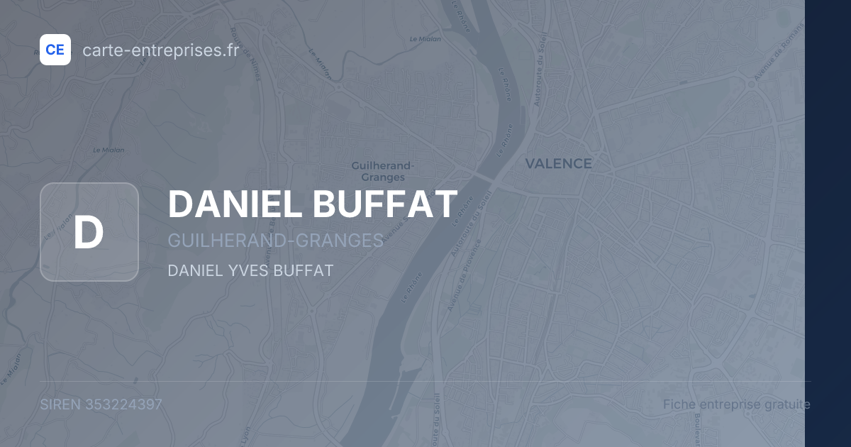 DANIEL BUFFAT — 353224397 — fiche entreprise
