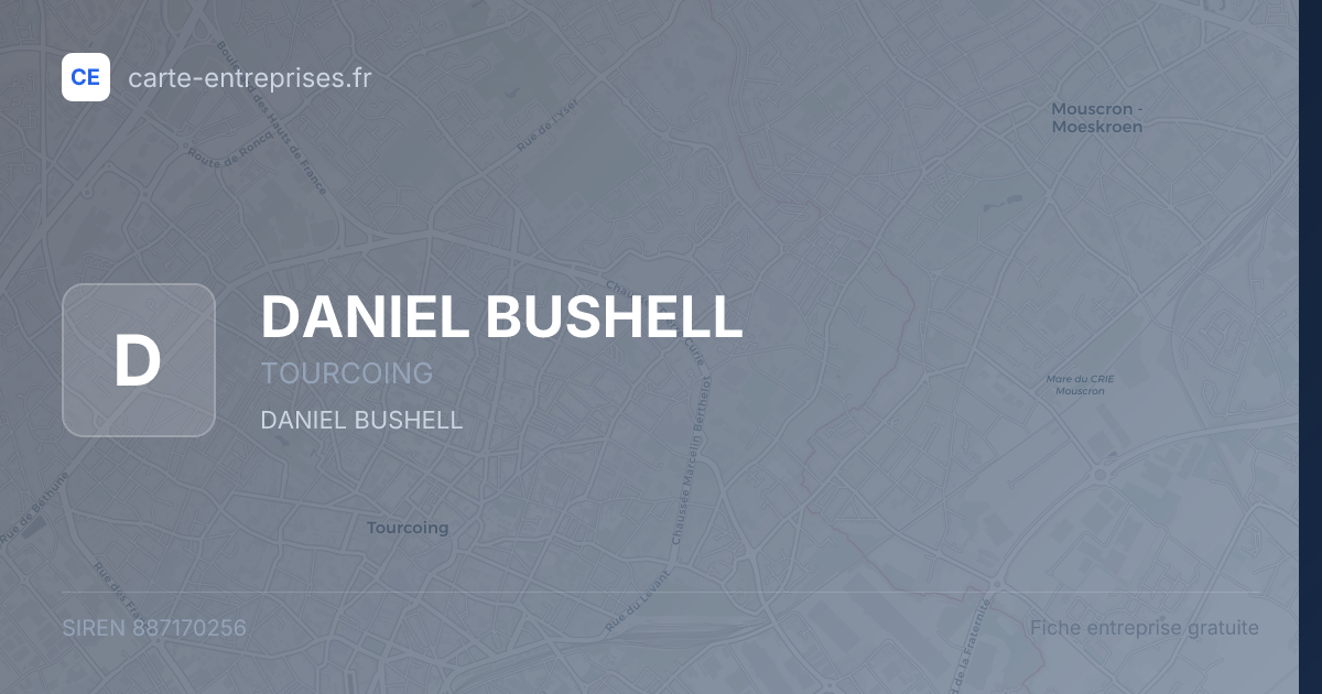 DANIEL BUSHELL — 887170256 — fiche entreprise