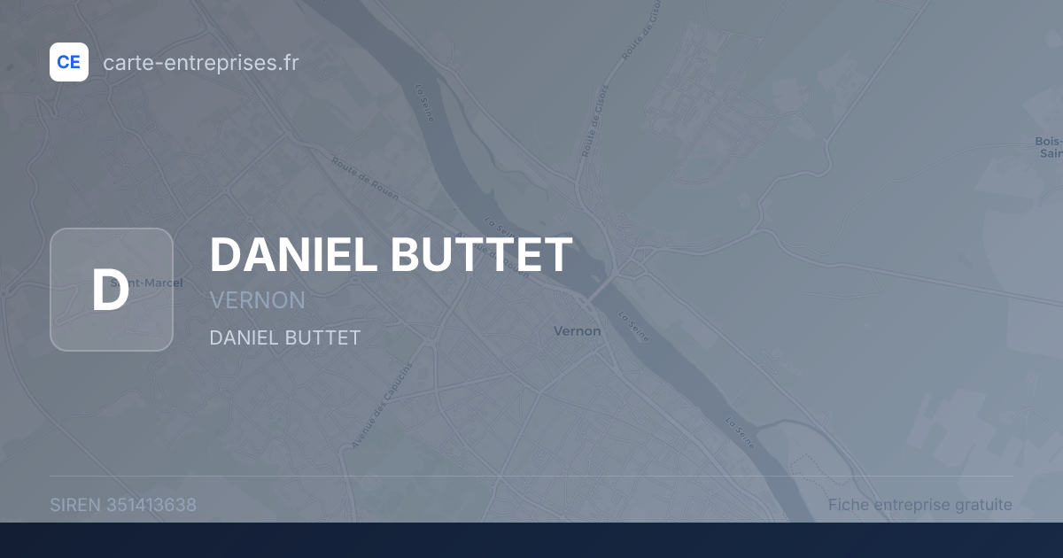 DANIEL BUTTET — 351413638 — fiche entreprise