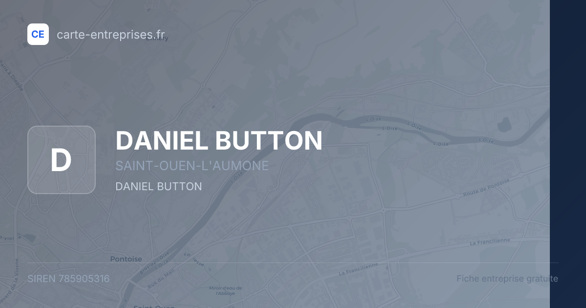 DANIEL BUTTON — 785905316 — fiche entreprise