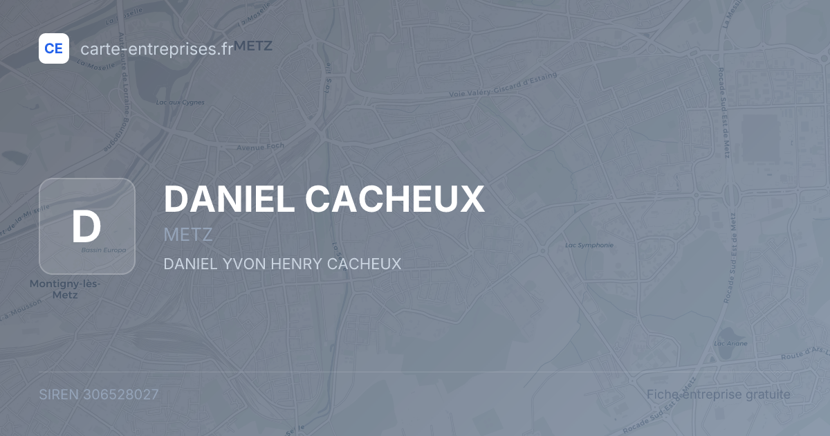 DANIEL CACHEUX — 306528027 — fiche entreprise