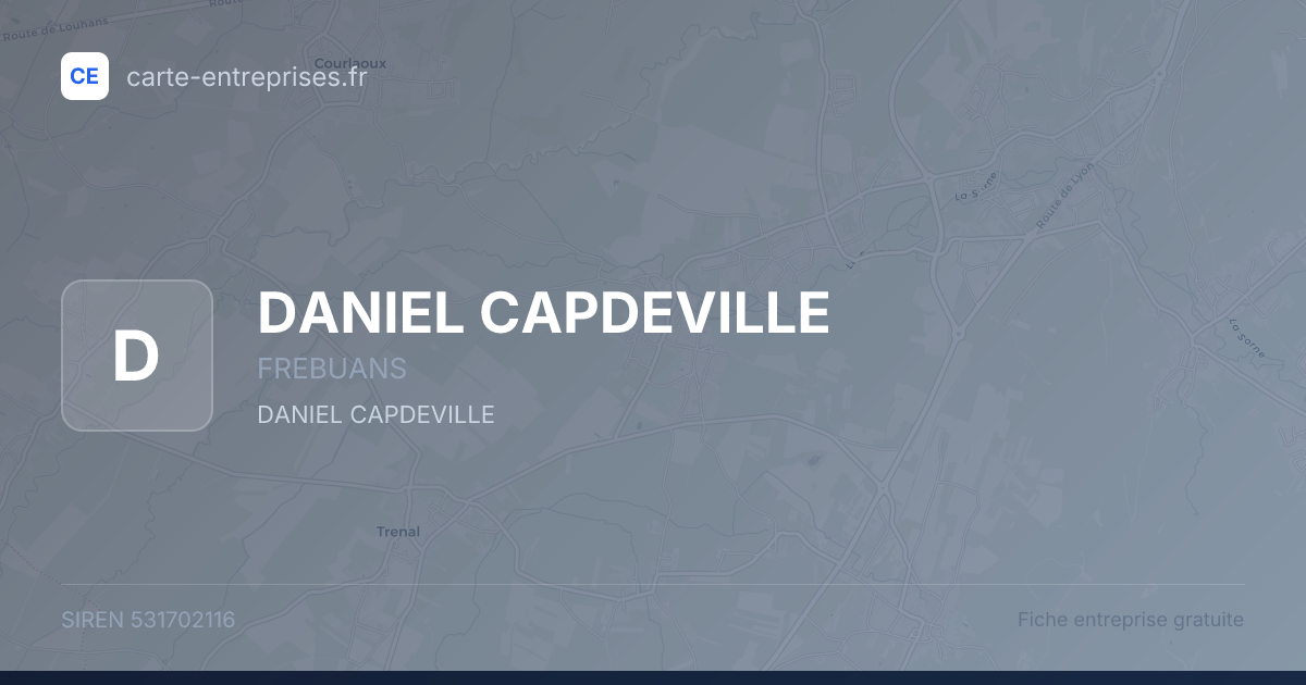 DANIEL CAPDEVILLE — 531702116 — fiche entreprise