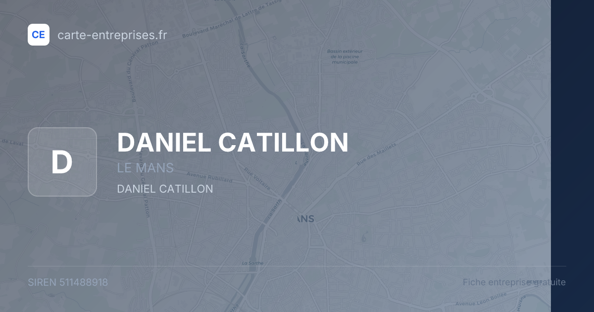 DANIEL CATILLON — 511488918 — fiche entreprise