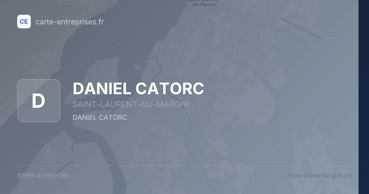 DANIEL CATORC — 451552095 — fiche entreprise