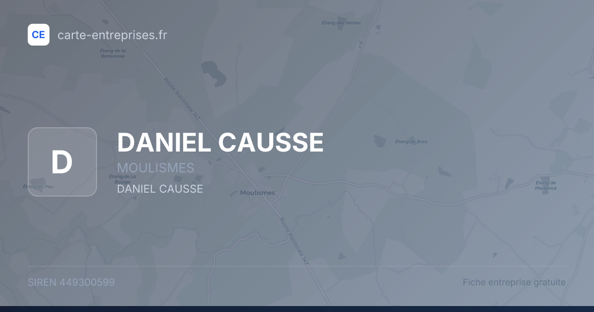 DANIEL CAUSSE — 449300599 — fiche entreprise