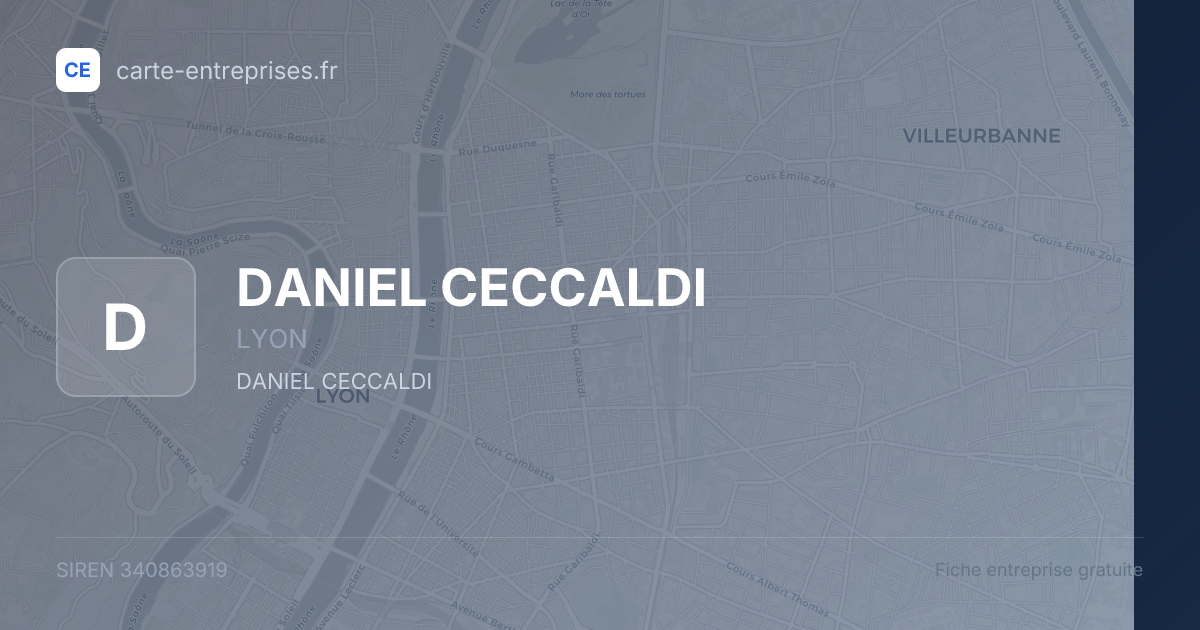DANIEL CECCALDI — 340863919 — fiche entreprise