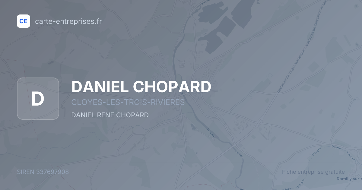 DANIEL CHOPARD — 337697908 — fiche entreprise