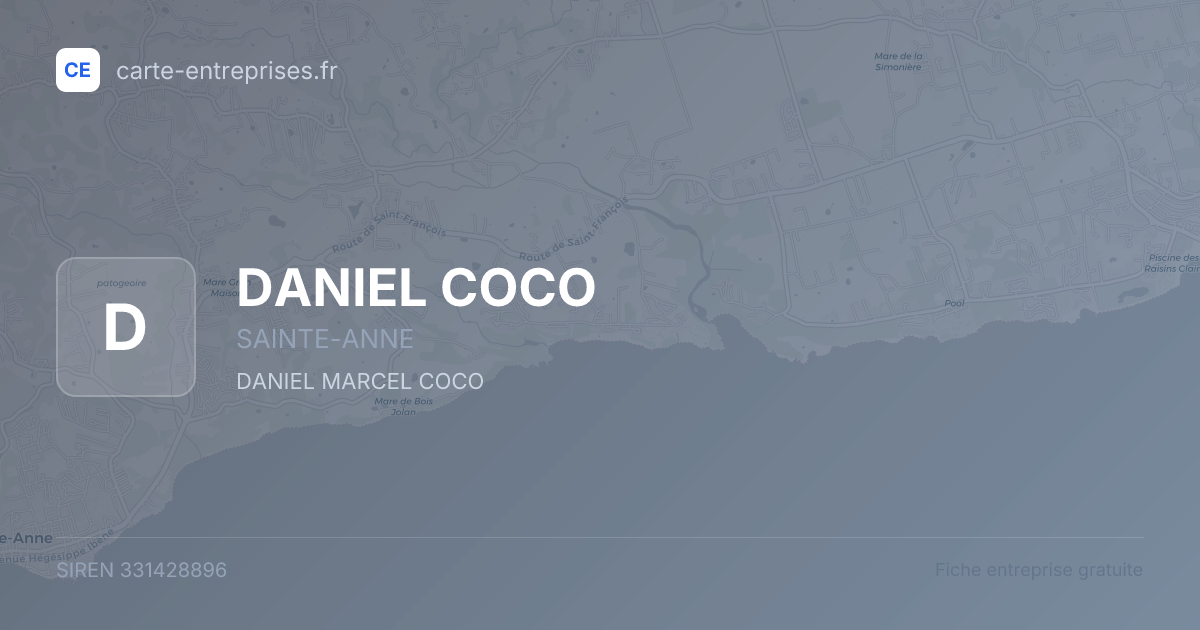 DANIEL COCO — 331428896 — fiche entreprise