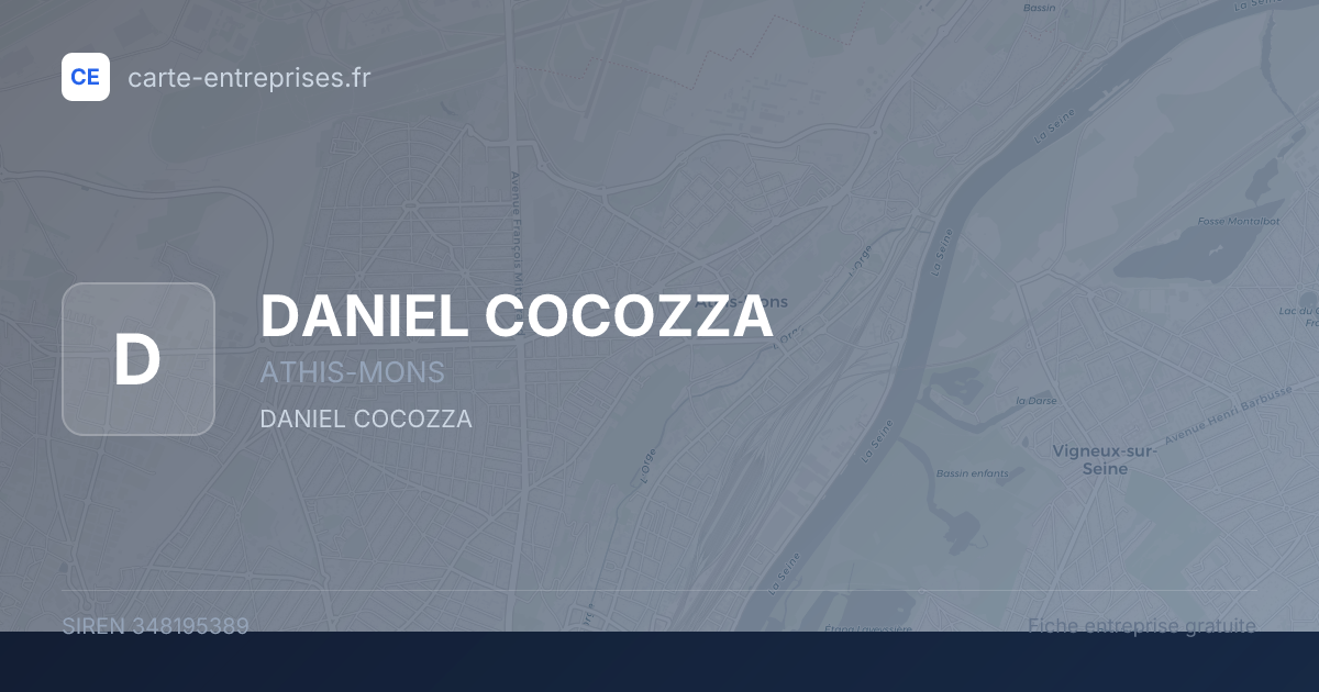 DANIEL COCOZZA — 348195389 — fiche entreprise