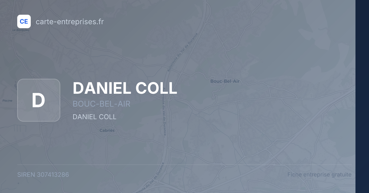 DANIEL COLL — 307413286 — fiche entreprise