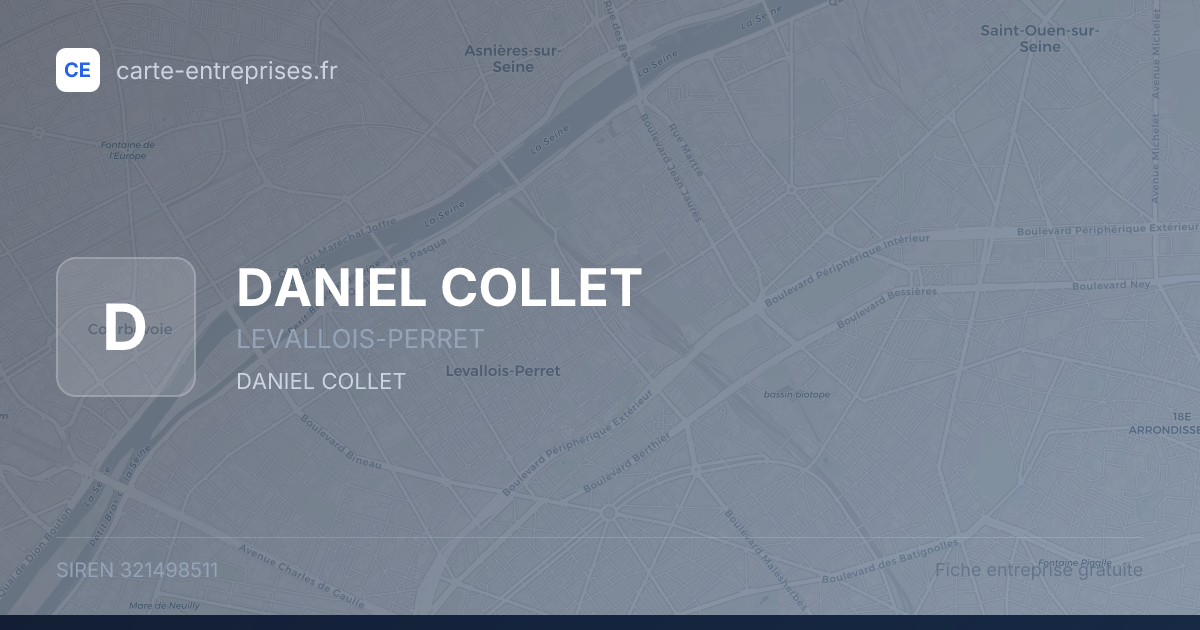 DANIEL COLLET — 321498511 — fiche entreprise