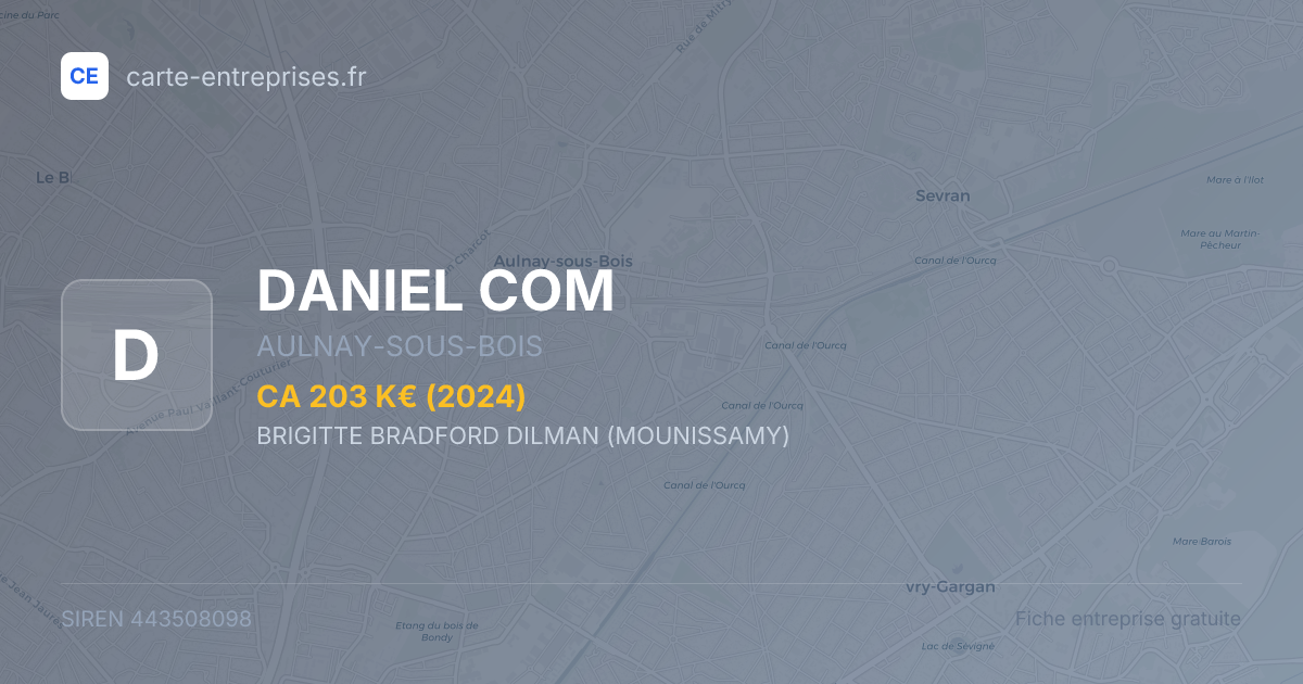 DANIEL COM — 443508098 — fiche entreprise