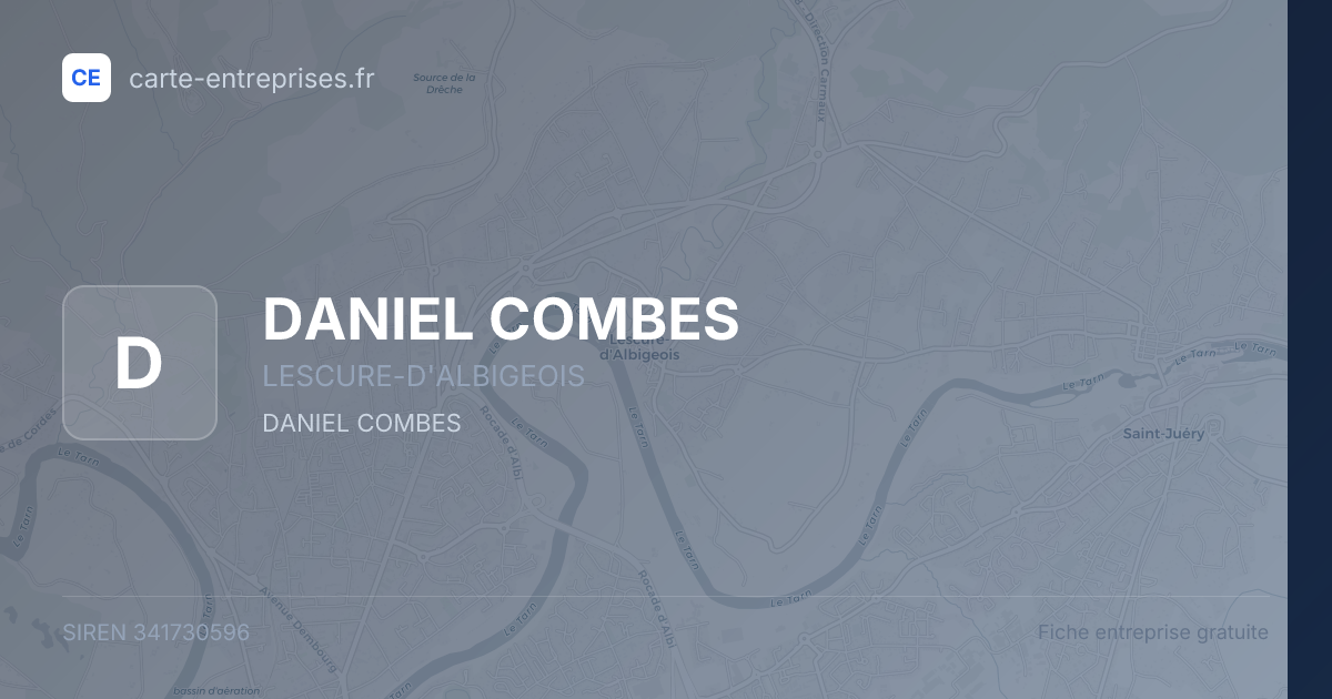 DANIEL COMBES — 341730596 — fiche entreprise