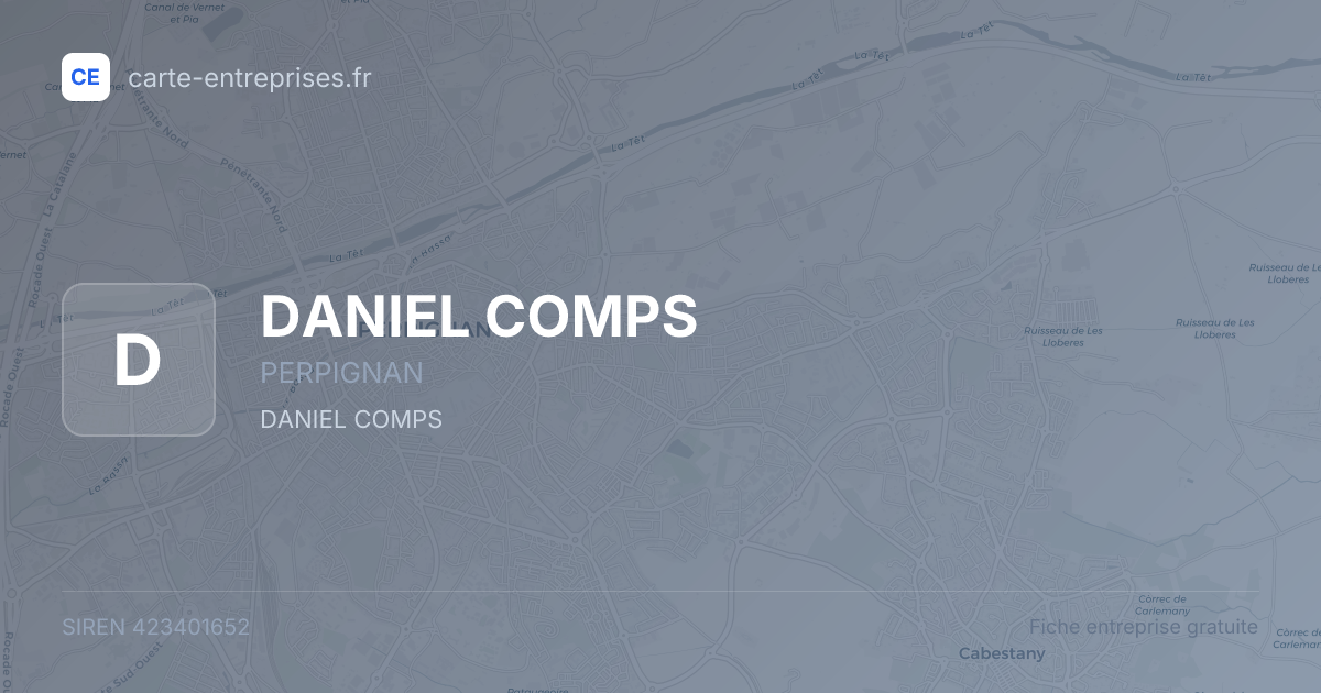 DANIEL COMPS — 423401652 — fiche entreprise
