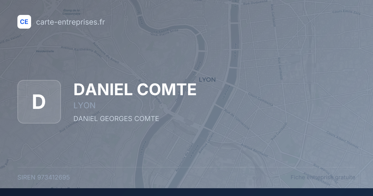 DANIEL COMTE — 973412695 — fiche entreprise