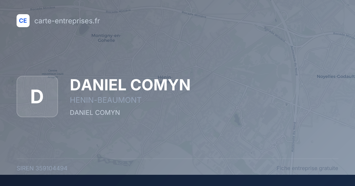 DANIEL COMYN — 359104494 — fiche entreprise