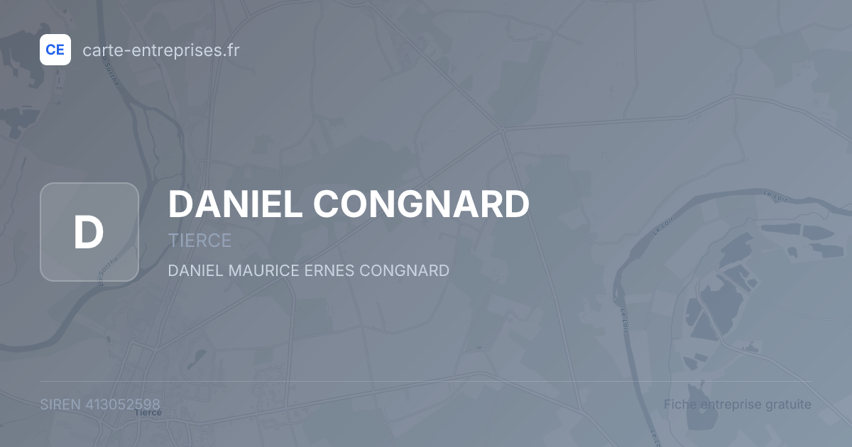 DANIEL CONGNARD — 413052598 — fiche entreprise