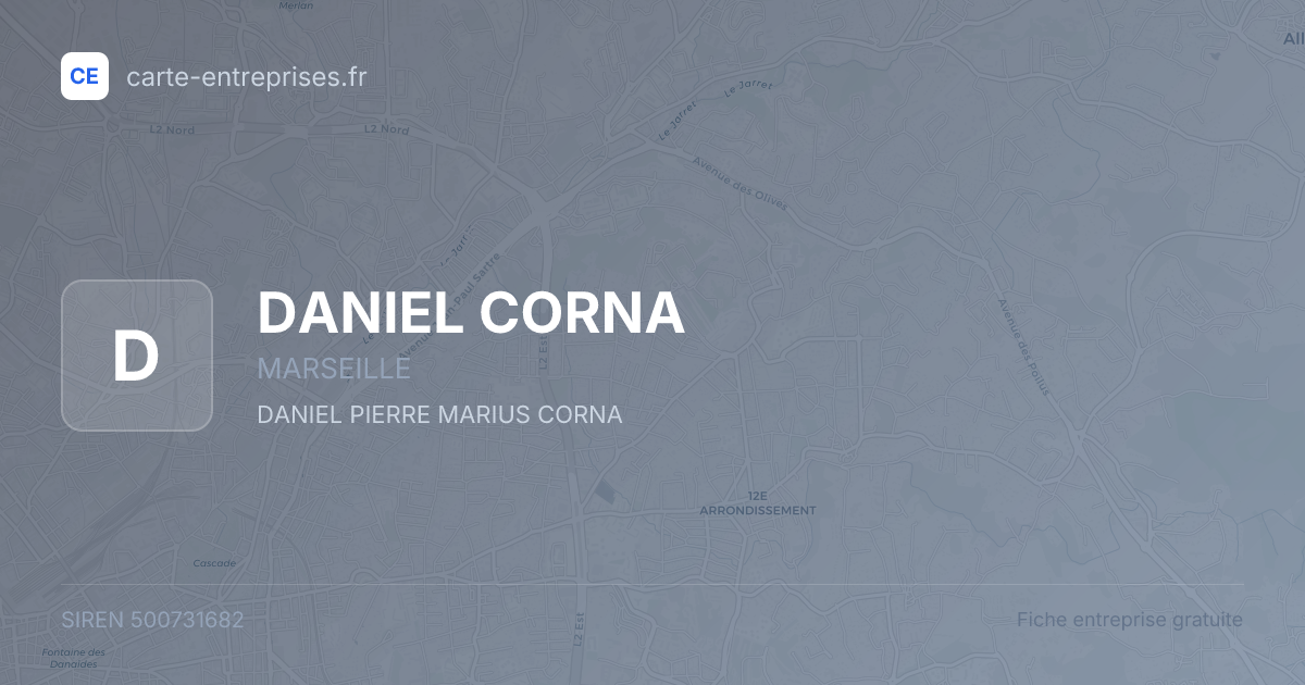 DANIEL CORNA — 500731682 — fiche entreprise