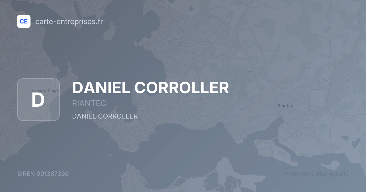 DANIEL CORROLLER — 991387366 — fiche entreprise