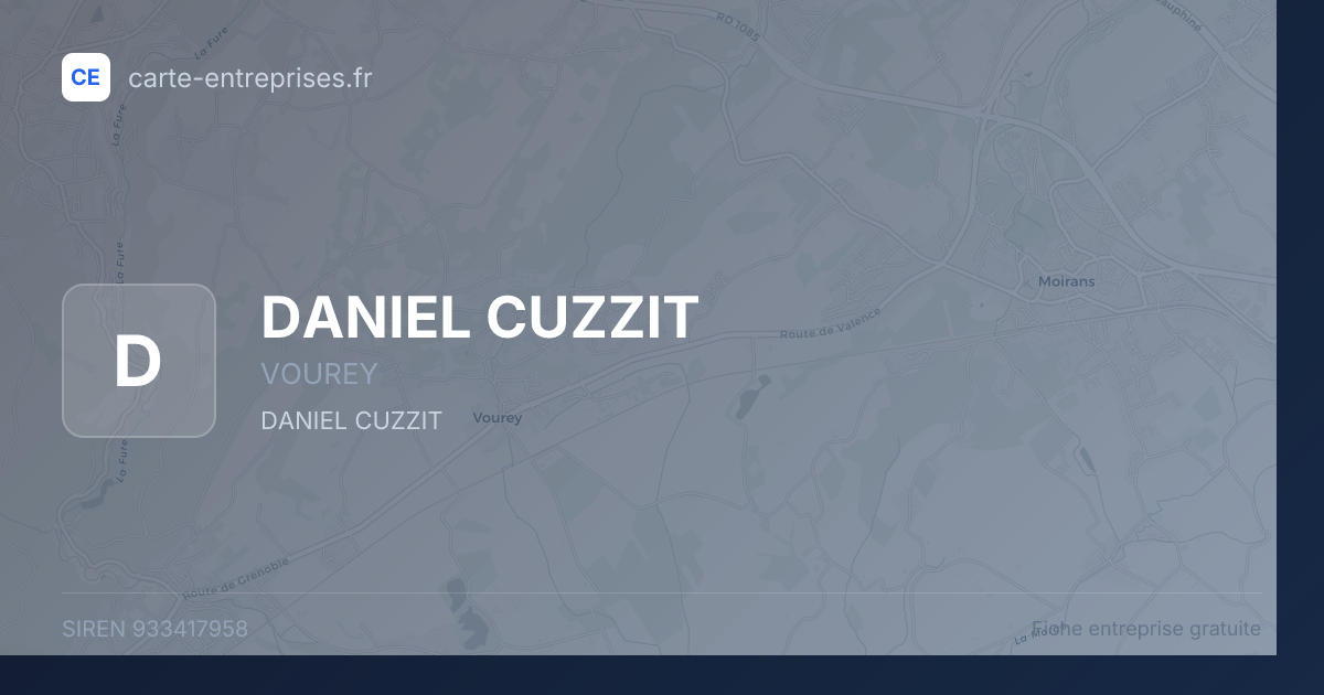 DANIEL CUZZIT — 933417958 — fiche entreprise