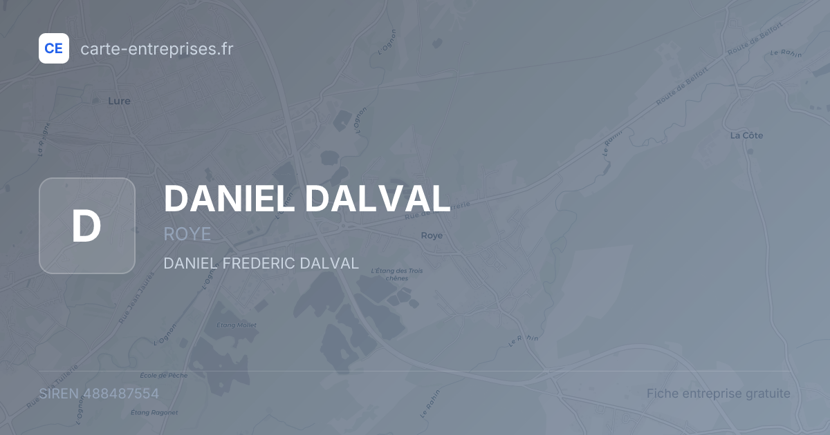 DANIEL DALVAL — 488487554 — fiche entreprise