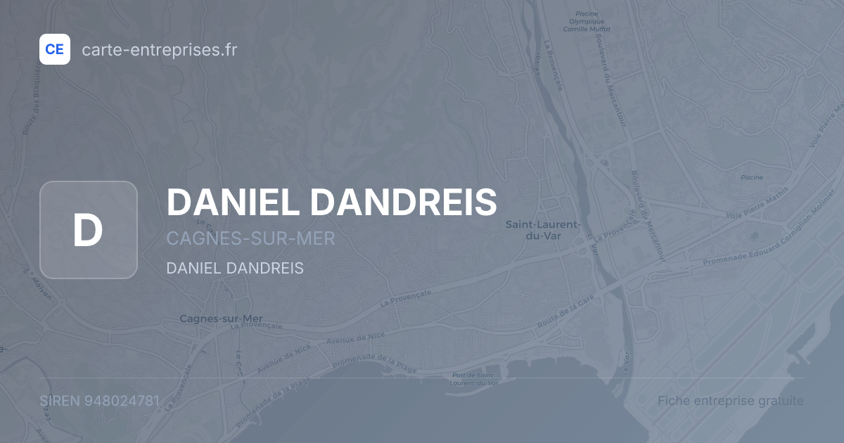 DANIEL DANDREIS — 948024781 — fiche entreprise