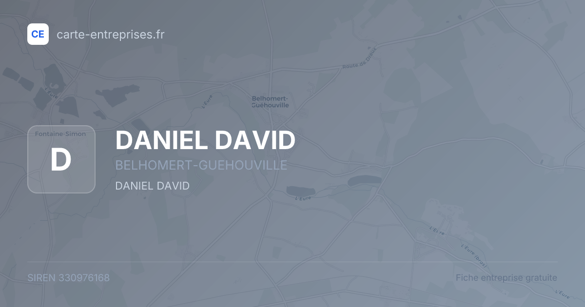 DANIEL DAVID — 330976168 — fiche entreprise