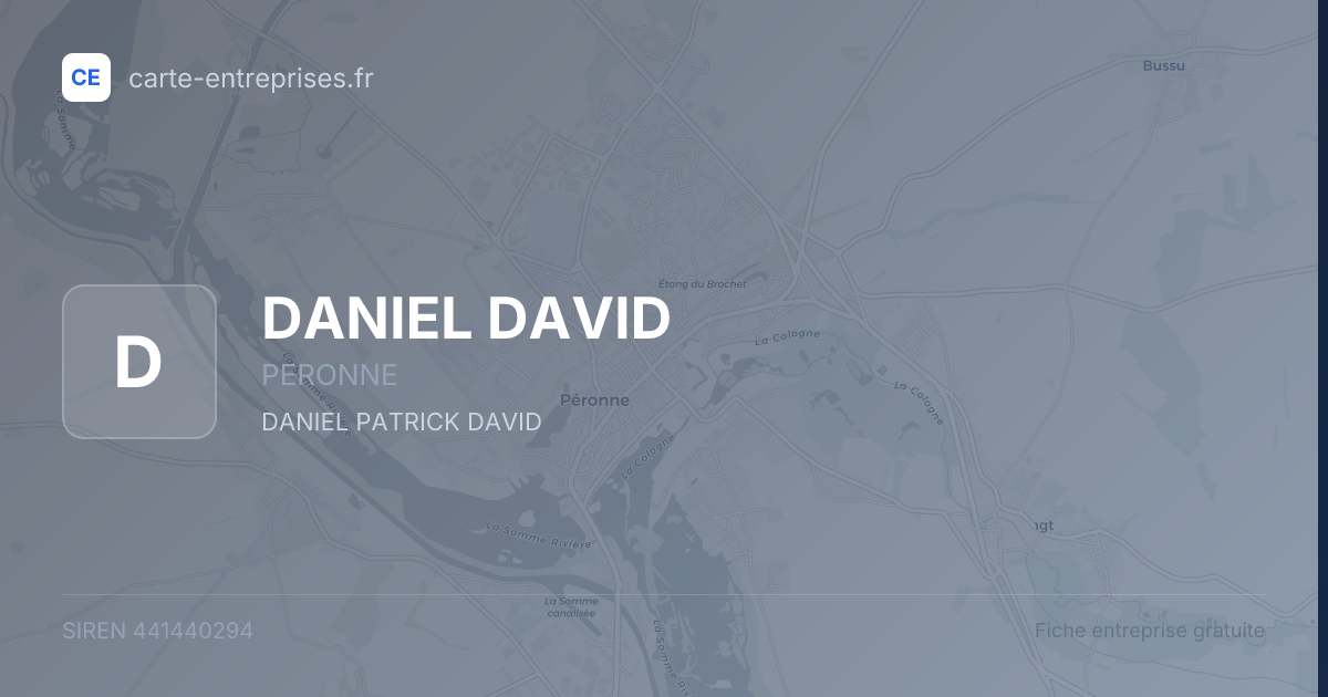 DANIEL DAVID — 441440294 — fiche entreprise