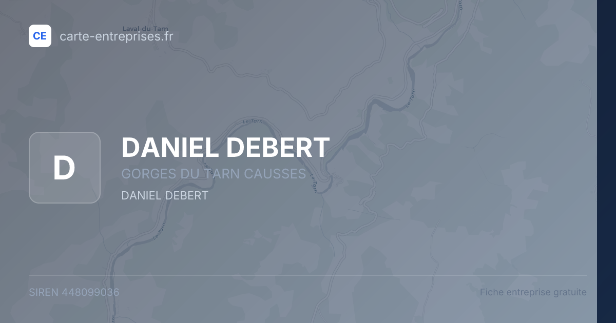 DANIEL DEBERT — 448099036 — fiche entreprise