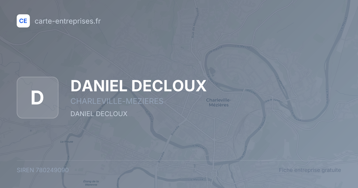 DANIEL DECLOUX — 780249090 — fiche entreprise