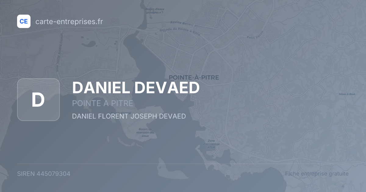 DANIEL DEVAED — 445079304 — fiche entreprise