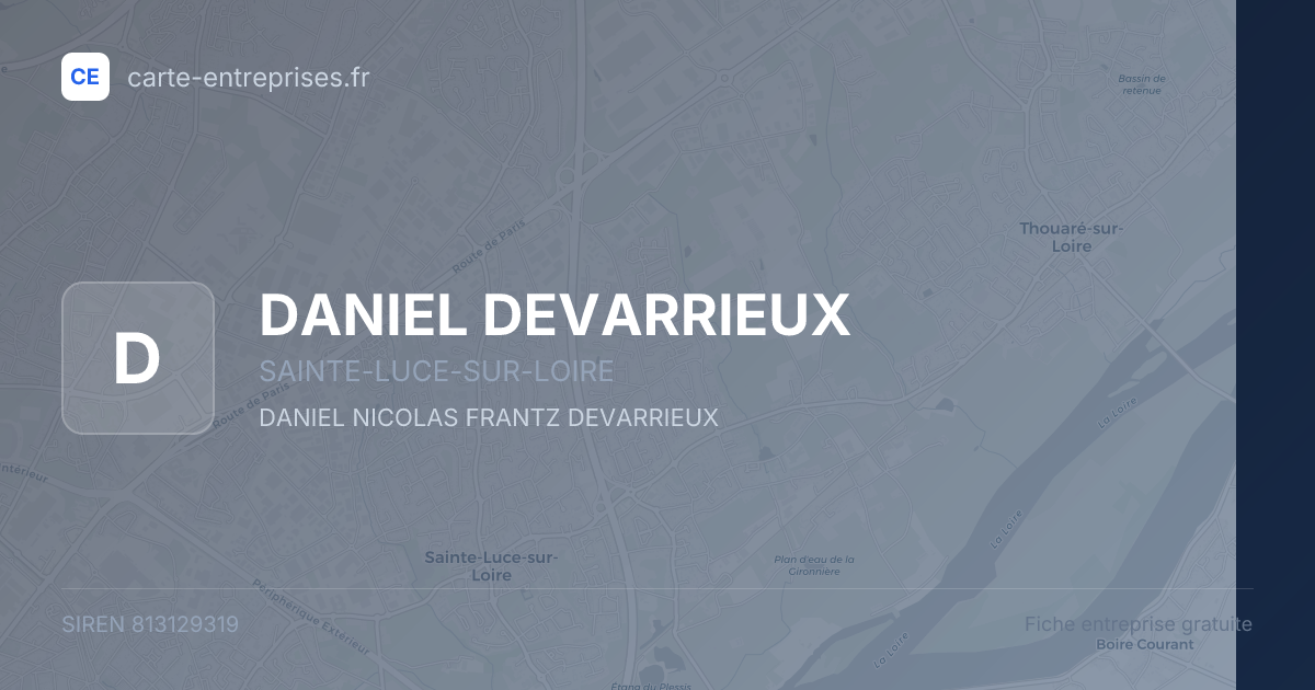 DANIEL DEVARRIEUX — 813129319 — fiche entreprise