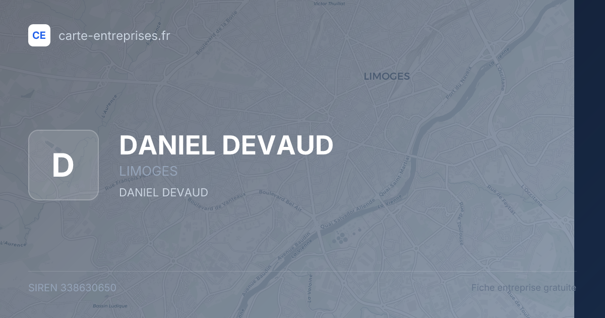 DANIEL DEVAUD — 338630650 — fiche entreprise