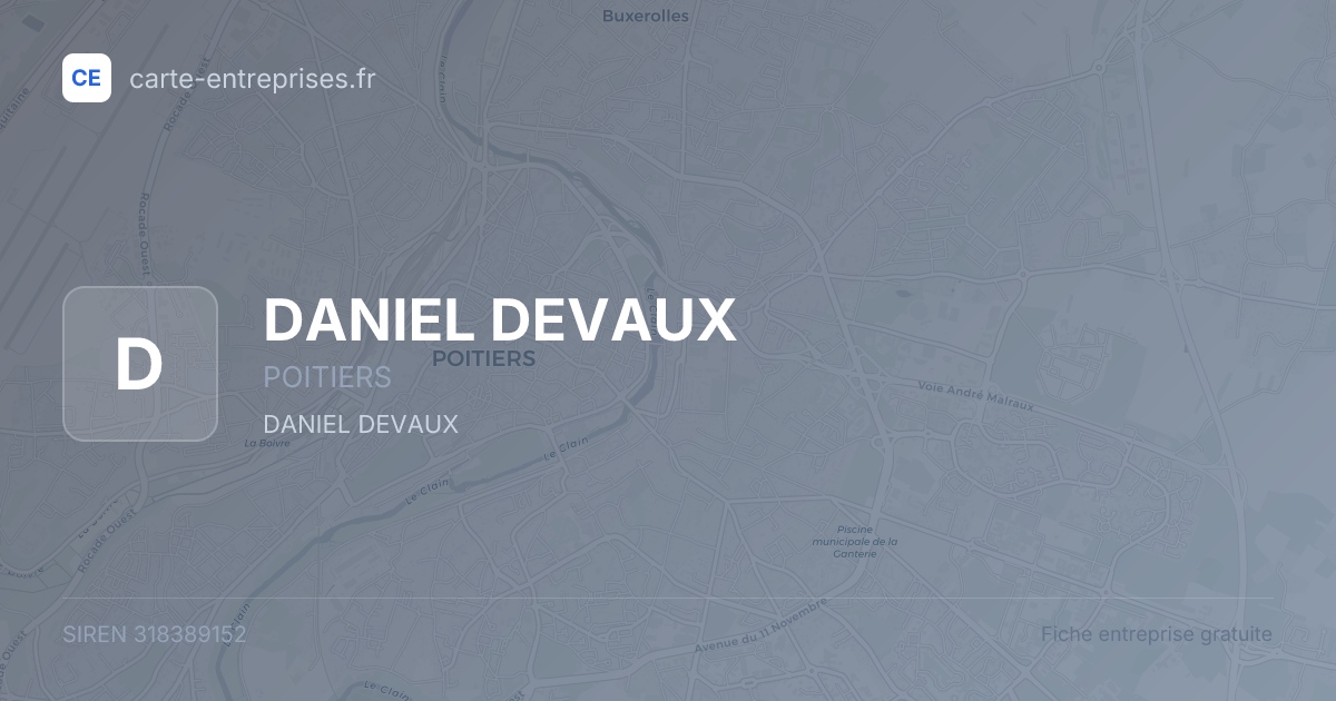 DANIEL DEVAUX — 318389152 — fiche entreprise