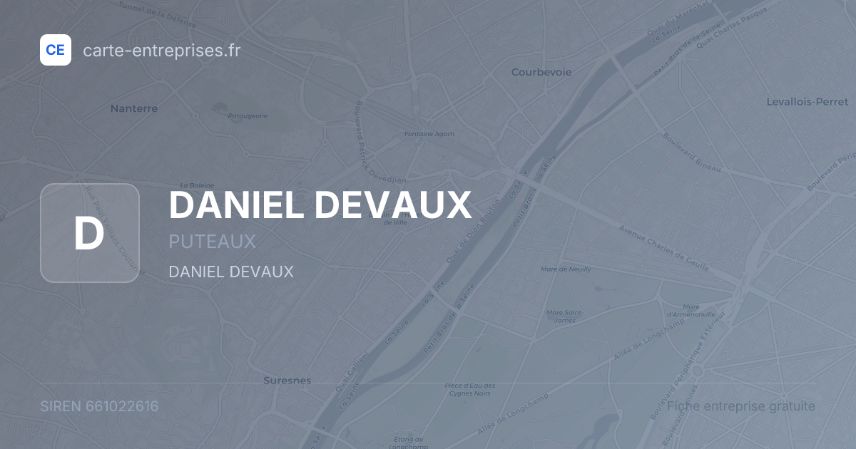 DANIEL DEVAUX — 661022616 — fiche entreprise