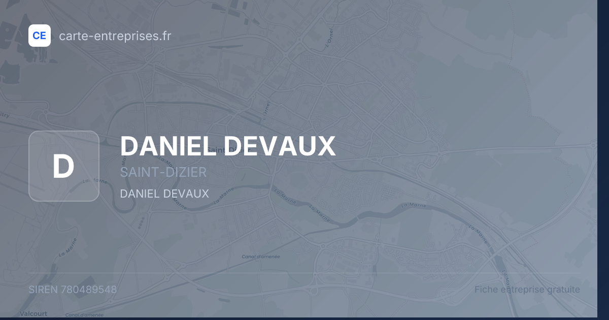 DANIEL DEVAUX — 780489548 — fiche entreprise