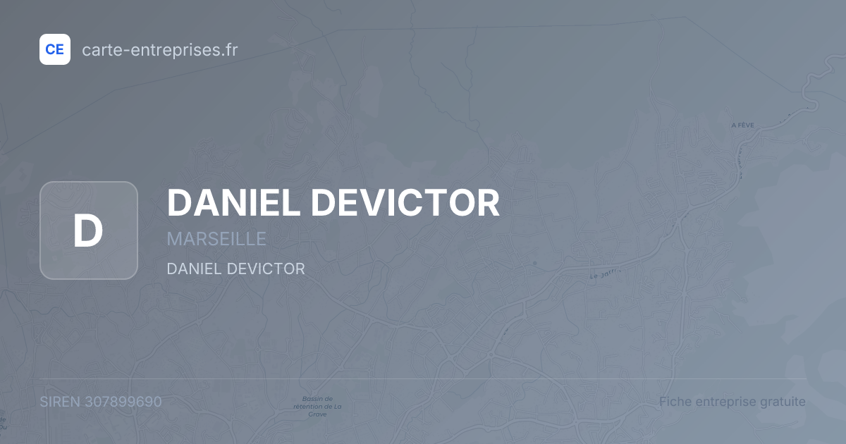 DANIEL DEVICTOR — 307899690 — fiche entreprise