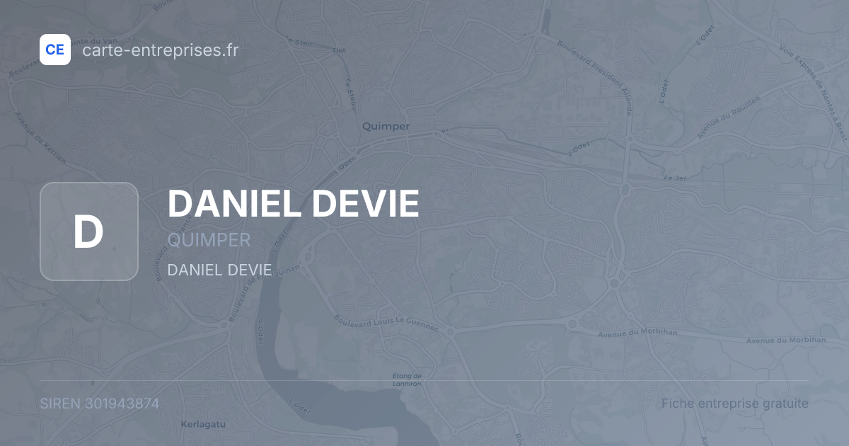 DANIEL DEVIE — 301943874 — fiche entreprise