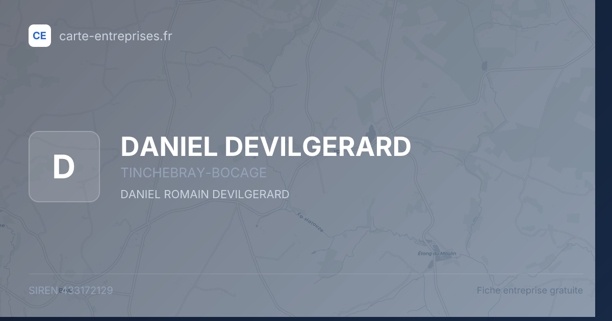 DANIEL DEVILGERARD — 433172129 — fiche entreprise