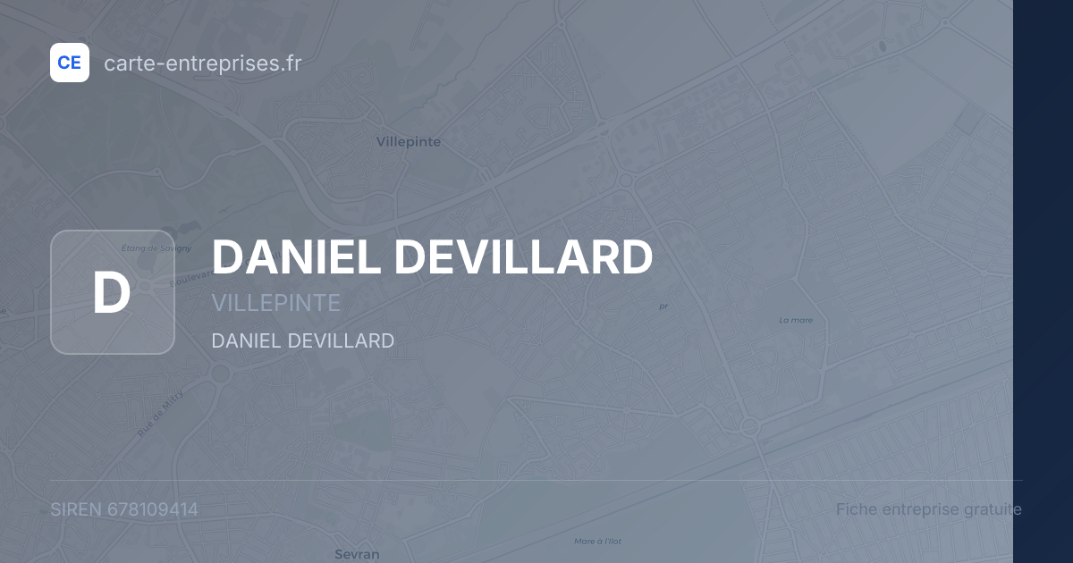 DANIEL DEVILLARD — 678109414 — fiche entreprise