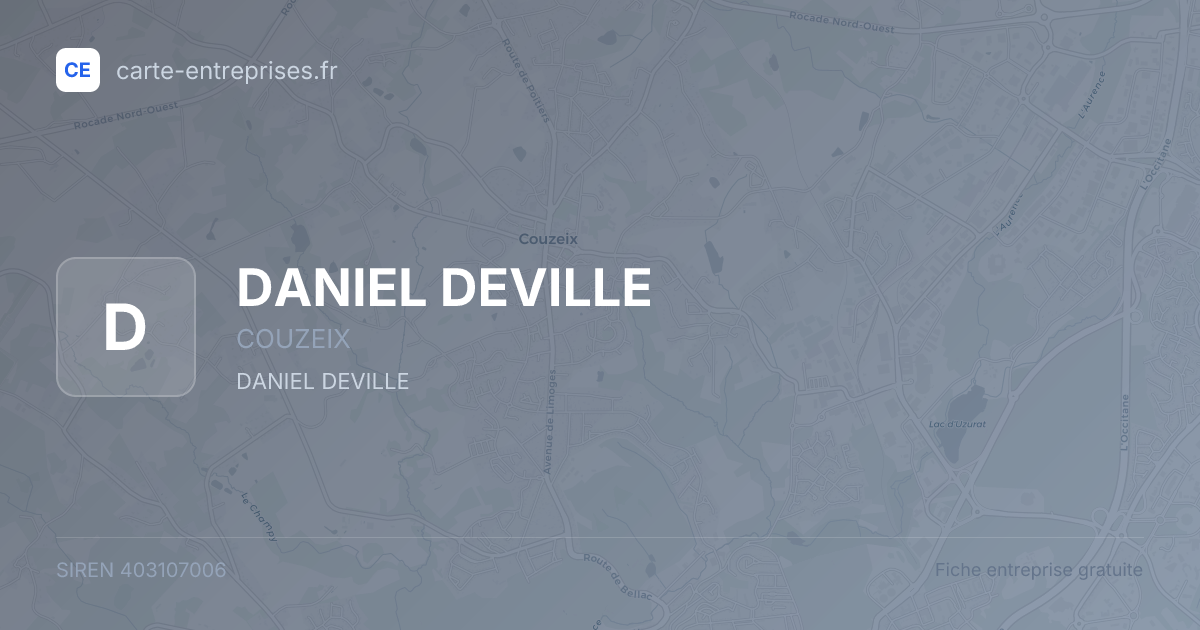 DANIEL DEVILLE — 403107006 — fiche entreprise