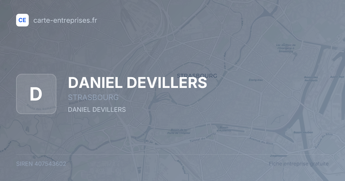 DANIEL DEVILLERS — 407543602 — fiche entreprise