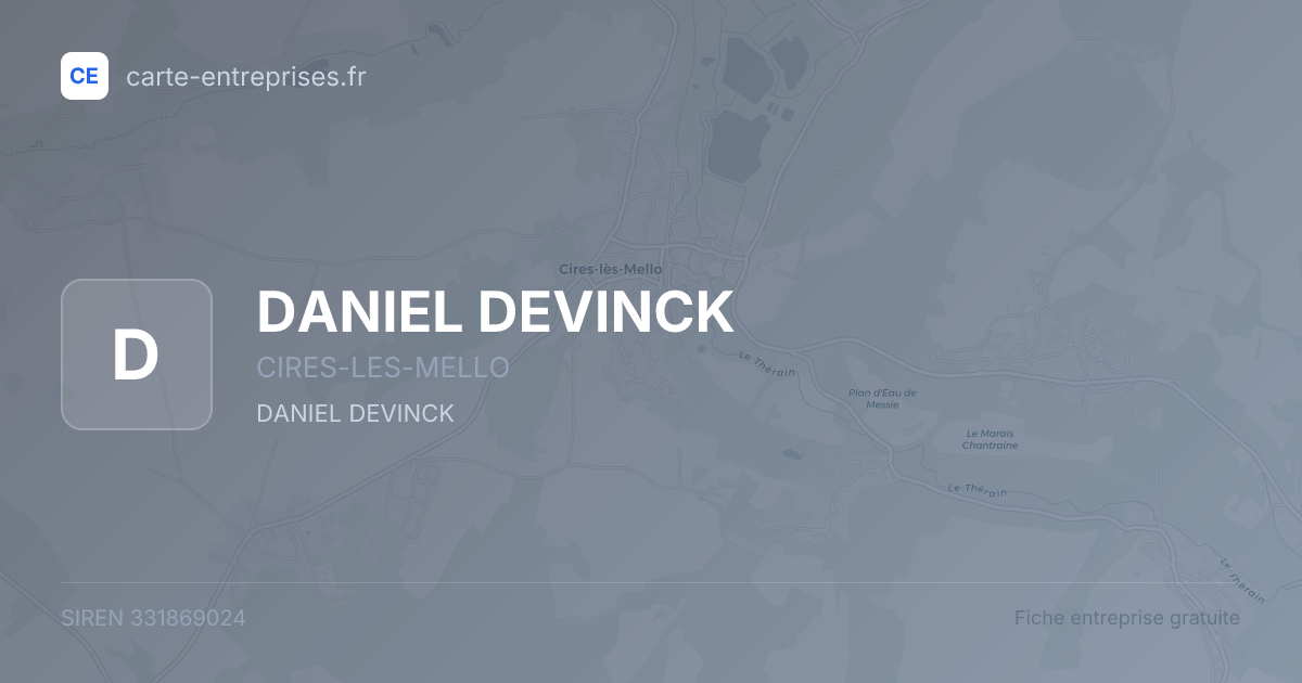 DANIEL DEVINCK — 331869024 — fiche entreprise
