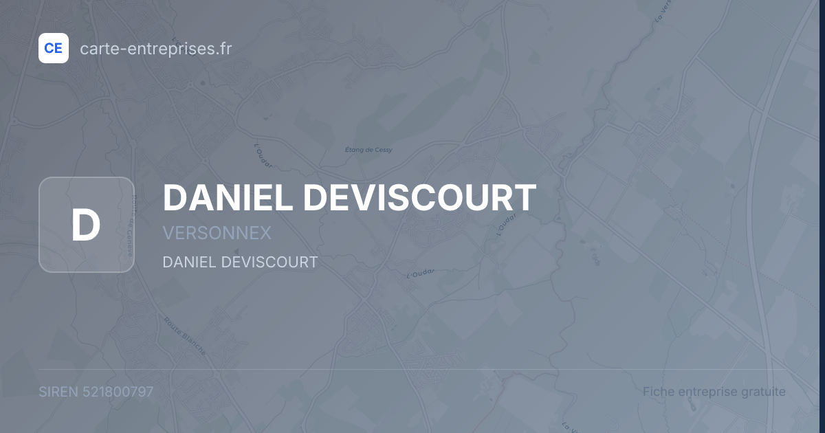 DANIEL DEVISCOURT — 521800797 — fiche entreprise