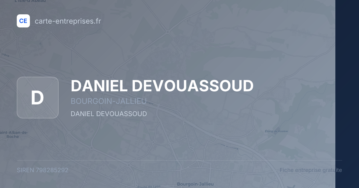 DANIEL DEVOUASSOUD — 798285292 — fiche entreprise