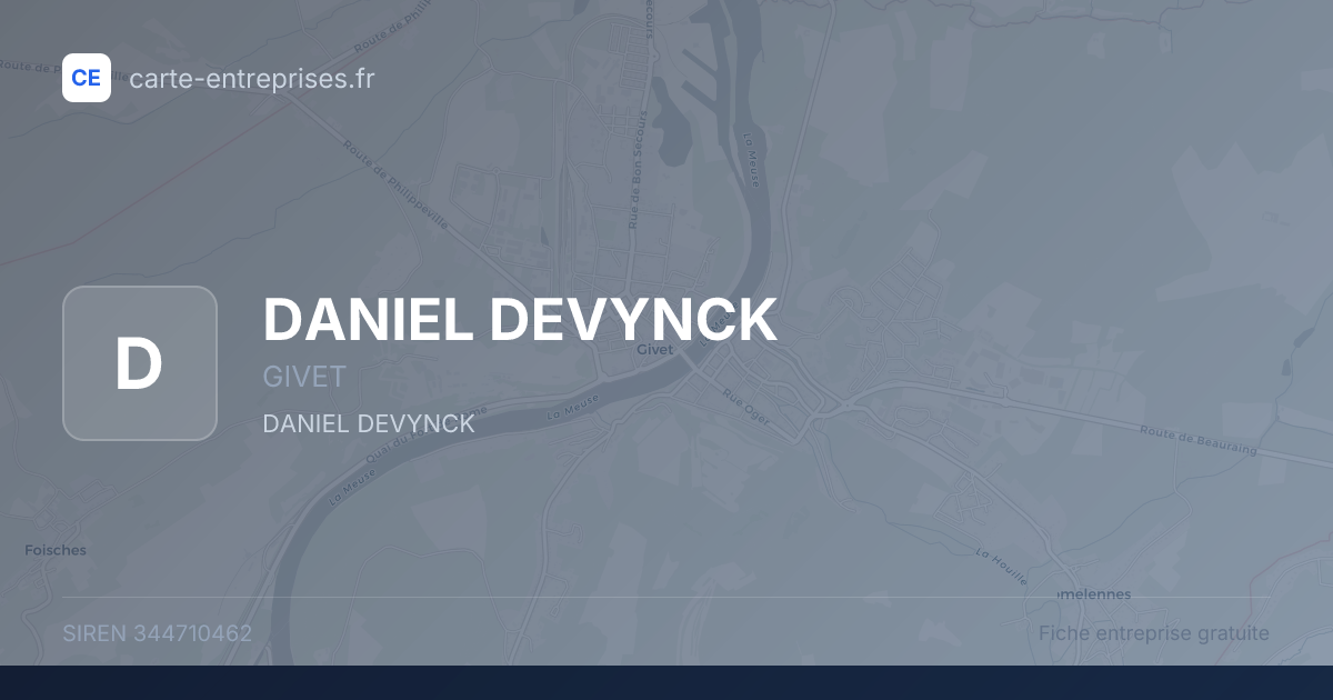DANIEL DEVYNCK — 344710462 — fiche entreprise