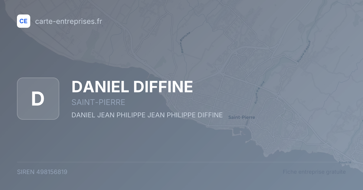 DANIEL DIFFINE — 498156819 — fiche entreprise