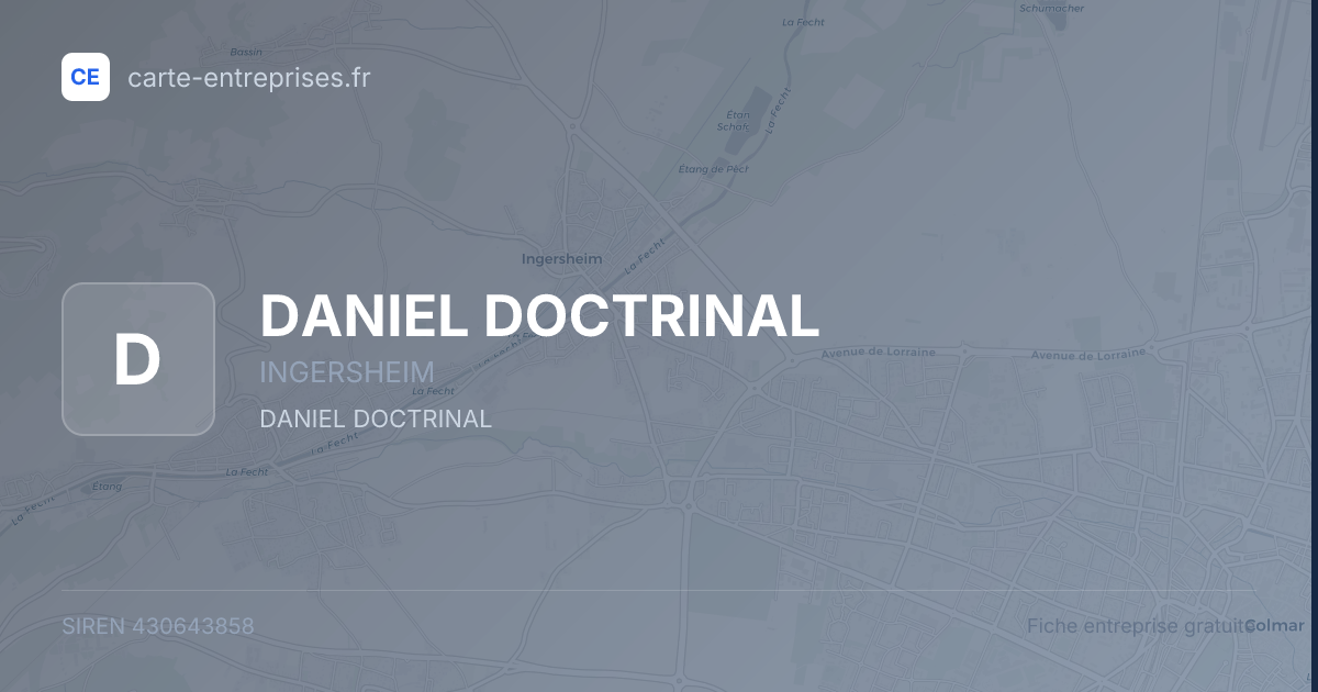 DANIEL DOCTRINAL — 430643858 — fiche entreprise