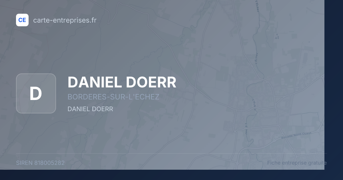 DANIEL DOERR — 818005282 — fiche entreprise